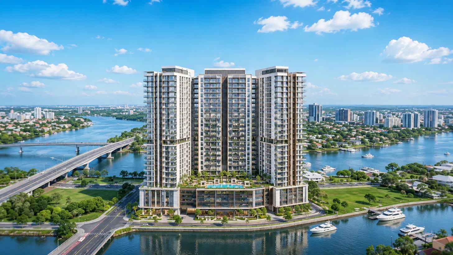 Không gian sảnh đón và khu tư vấn của dự án